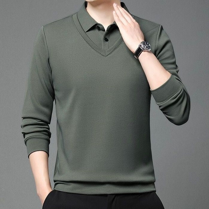Versatile Men's Knitted Shirts