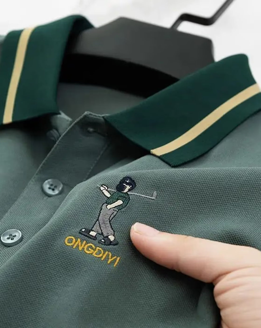 Contrast Trim Short Sleeve Polo Shirt