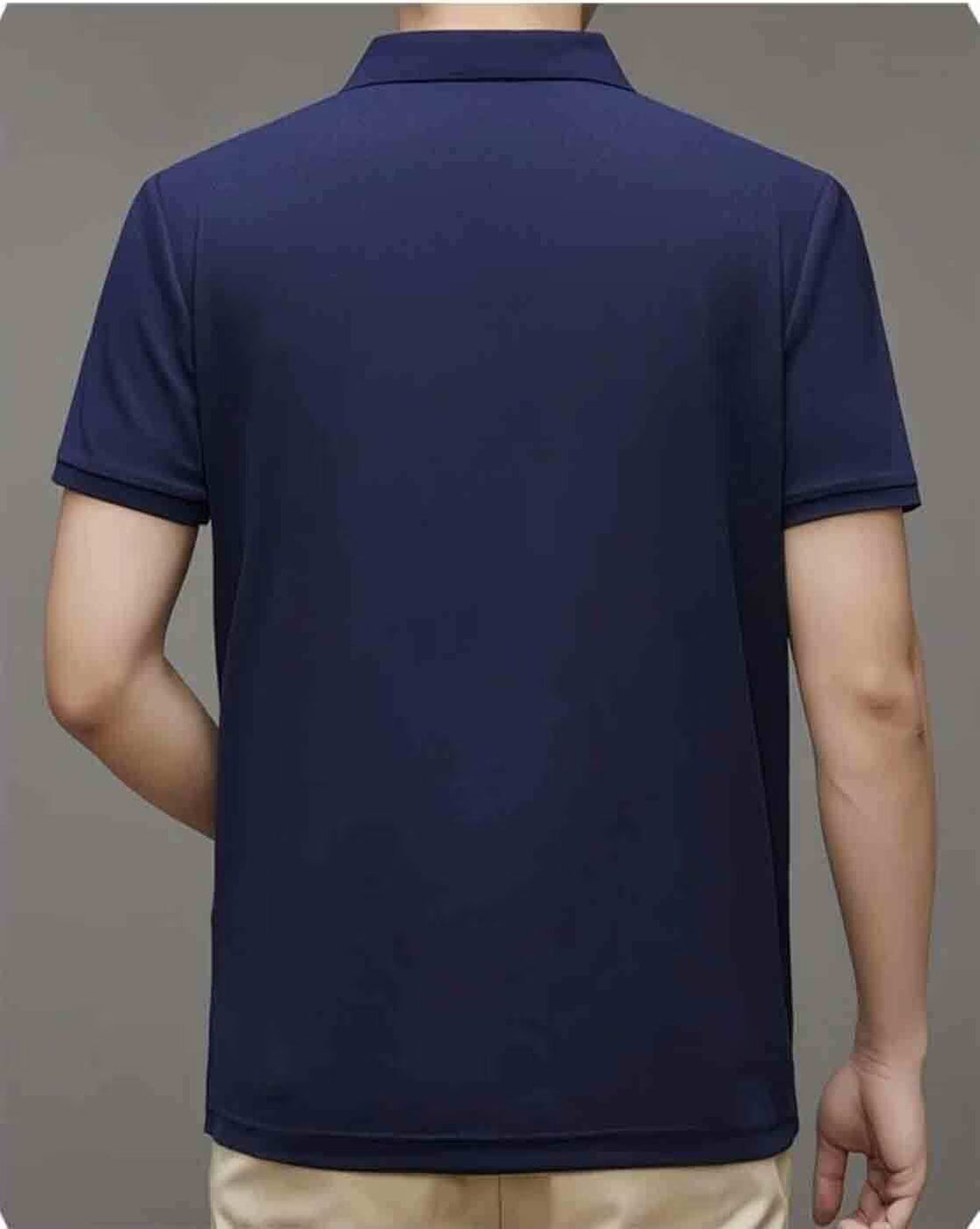 Short Sleeve Polo with Golden Rider Logo